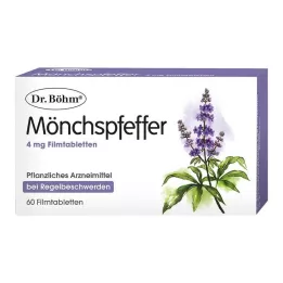 DR.BÖHM Munkpepper 4 mg filmdrasjerte tabletter, 60 kapsler