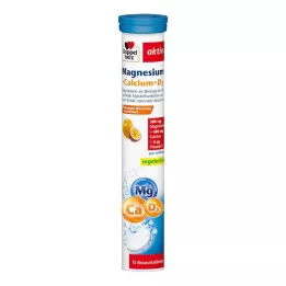 DOPPELHERZ Magnesium+kalsium+D3 brusetabletter, 15 stk