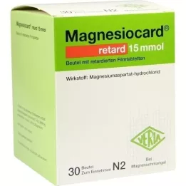 MAGNESIOCARD retard 15 mmol pose m.ret.filmtablett, 30 stk