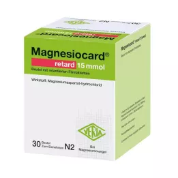 MAGNESIOCARD retard 15 mmol pose m.ret.filmtablett, 30 stk