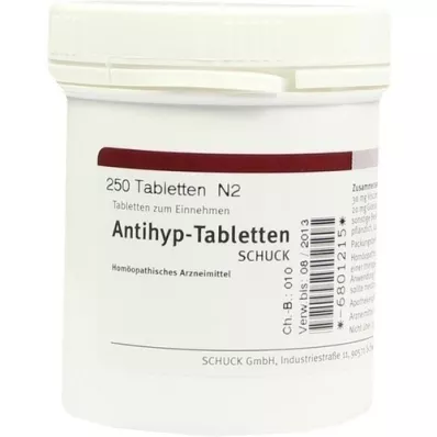 ANTIHYP Schuck tabletter, 250 stk