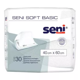 SENI Soft Basic liggeunderlag 40x60 cm, 30 stk