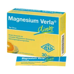 MAGNESIUM VERLA direkte granulat sitrus, 30 stk