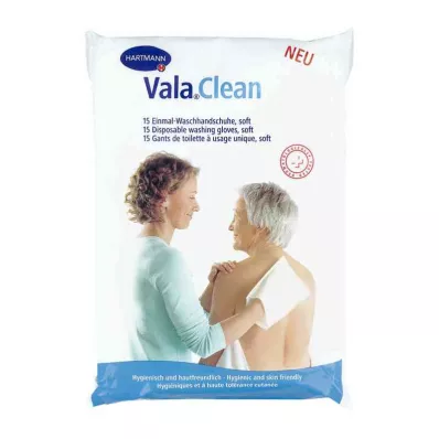 Valaclean myke engangsvaskehansker (15 stykker)