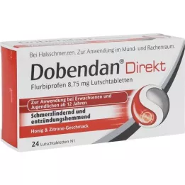 DOBENDAN Direct Flurbiprofen 8,75 mg sugetablett, 24 stk