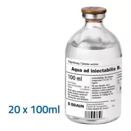 AQUA AD injectabilia injeksjonsvæske, oppløsning, 20X100 ml
