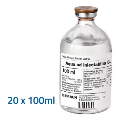 Aqua AD Injectabilia injeksjonsløsning, 20X100 ml
