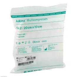 ASKINA Sterile gasbind 10x20 cm, 5X2 stk