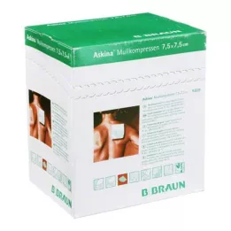 ASKINA Gazekompresser 7,5x7,5 cm sterile, 25X2 stk