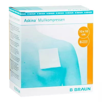 ASKINA Gazekompresser 10x10 cm sterile, 25X2 stk