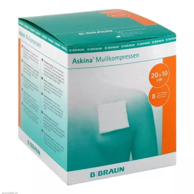 ASKINA Sterile gasbind 10x20 cm, 25X2 stk