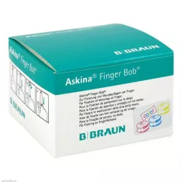 ASKINA Finger Bob farget, 50 stk