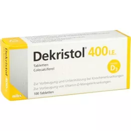 DEKRISTOL 400 I.E. tabletter, 100 stk