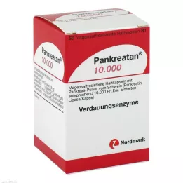 PANKREATAN 10 000 magsaftresistente harde kapsler, 50 stk