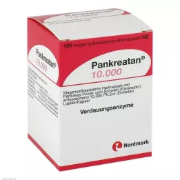 PANKREATAN 10 000 enterokapslede harde kapsler, 100 stk