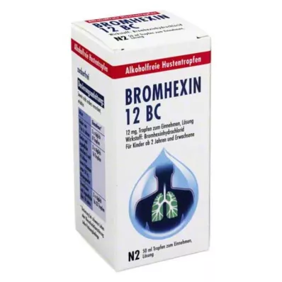 BROMHEXIN 12 BC Orale dråper, 50 ml