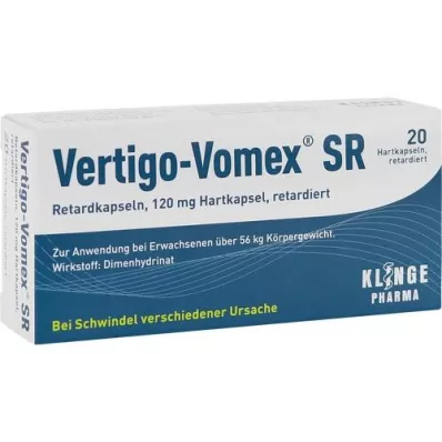 VERTIGO-VOMEX SR Kapsler med langsom frigivelse, 20 stk