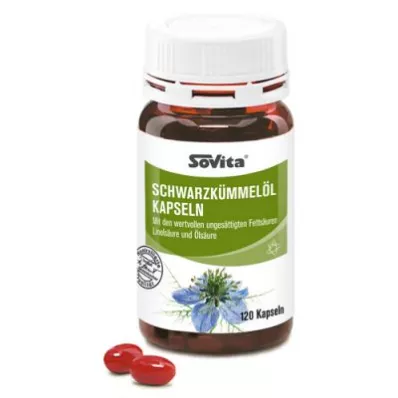 Sovita svart spisskummen oljekapsler (120 stykker)