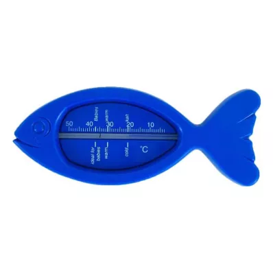 BADETHERMOMETER Fisk blå, 1 stk