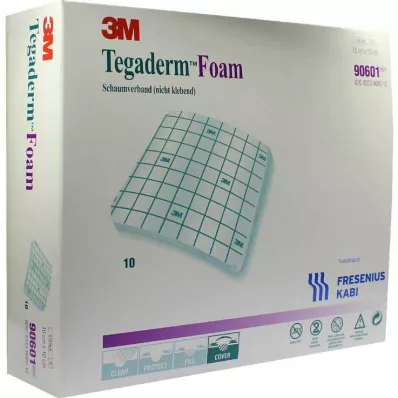 TEGADERM Skumbandasje FK 10x10 cm 90601, 10 stk
