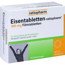 EISENTABLETTEN-ratiopharm 100 mg filmdrasjerte tabletter, 100 stk
