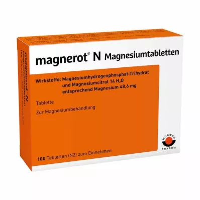 MAGNEROT N Magnesiumtabletter, 100 stk