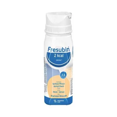 FRESUBIN 2 kcal DRINK Aprikos-fersken-drikk, 4X200 ml FRESUBIN 2 kcal DRINK Aprikos-fersken-drikk, 4X200 ml