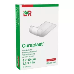 CURAPLAST Sårbandasje sensitiv 4x10 cm 1 m, 10 stk
