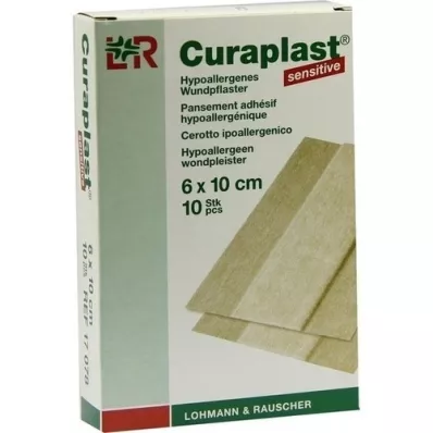 CURAPLAST Sårbandasje sensitiv 6x10 cm 1 m, 10 stk