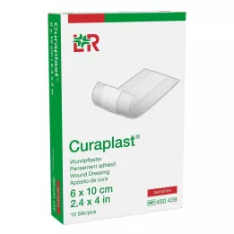 CURAPLAST Sårbandasje sensitiv 6x10 cm 1 m, 10 stk