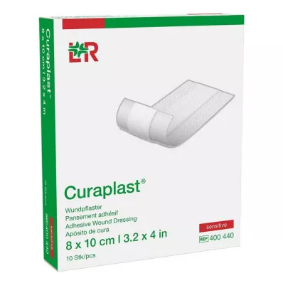 CURAPLAST Sårbandasje sensitiv 8x10 cm 1 m, 10 stk