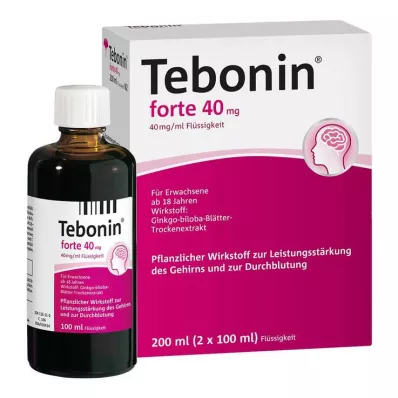 TEBONIN forte 40 mg oppløsning, 2X100 ml TEBONIN forte 40 mg oppløsning, 2X100 ml