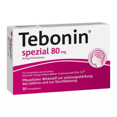 Tebonin® spesial 80 mg filmdrasjerte tabletter, 30 stk Tebonin® spesial 80 mg filmdrasjerte tabletter, 30 stk
