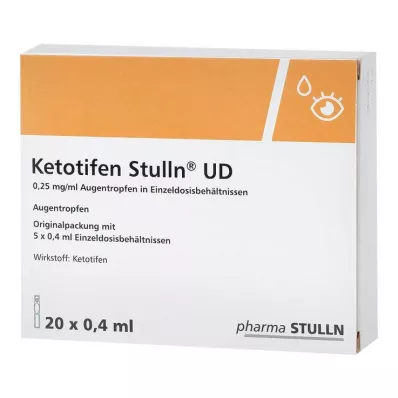 KETOTIFEN Stulln UD Øyedråper enkeltdose pip., 20X0,4 ml KETOTIFEN Stulln UD Øyedråper enkeltdose pip., 20X0,4 ml