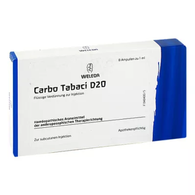 CARBO TABACI D 20 ampuller, 8 stk