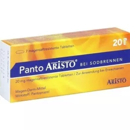 PANTO Aristo mot halsbrann 20 mg enterotabletter, 7 stk