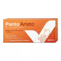 Panto Aristo mot halsbrann 20 mg pantoprazol gastro-resistente tabletter, 7 stk