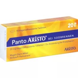 PANTO Aristo mot halsbrann 20 mg enterotabletter, 14 stk