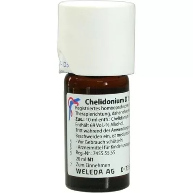CHELIDONIUM D 1 Fortynning, 20 ml