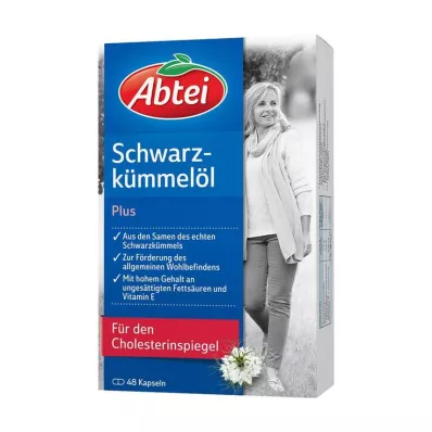ABTEI Kapsler med svart spisskummenolje Plus, 48 kapsler