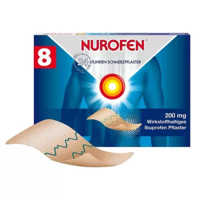 NUROFEN® 24-timers smerteplaster 200 mg, 8 stk NUROFEN® 24-timers smerteplaster 200 mg, 8 stk