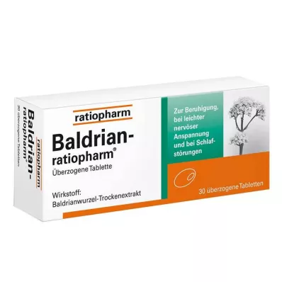 BALDRIAN-RATIOPHARM Belagte tabletter, 30 stk