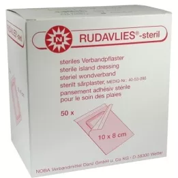 RUDAVLIES-sterilt bandasjeplaster 8x10 cm, 50 stk