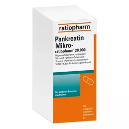 PANKREATIN Micro-ratio.20.000 magsaftresistente harde kapsler, 100 stk