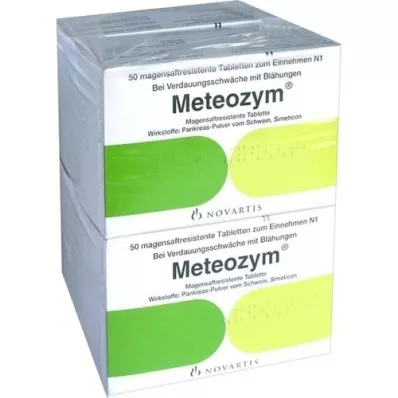 METEOZYM Filmdrasjerte tabletter, 200 stk