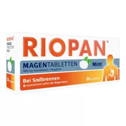 RIOPAN Magetabletter Mint 800 mg tyggetabletter, 20 stk