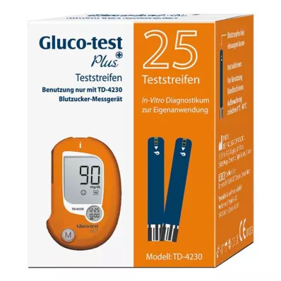 Gluco-test Plus teststrimler, 25 stk Gluco-test Plus teststrimler, 25 stk