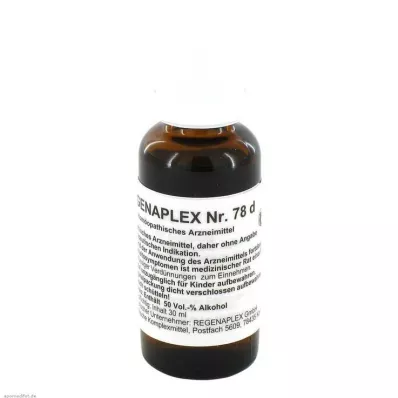 REGENAPLEX Nr. 78 d dråper, 30 ml REGENAPLEX Nr. 78 d dråper, 30 ml