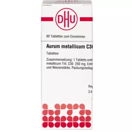 AURUM METALLICUM C 30 tabletter, 80 stk