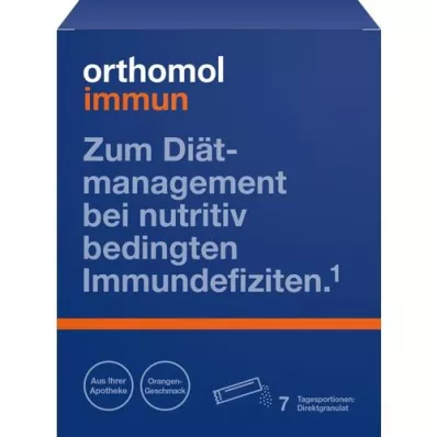 ORTHOMOL Immune Direct Granulat oransje, 7 stk